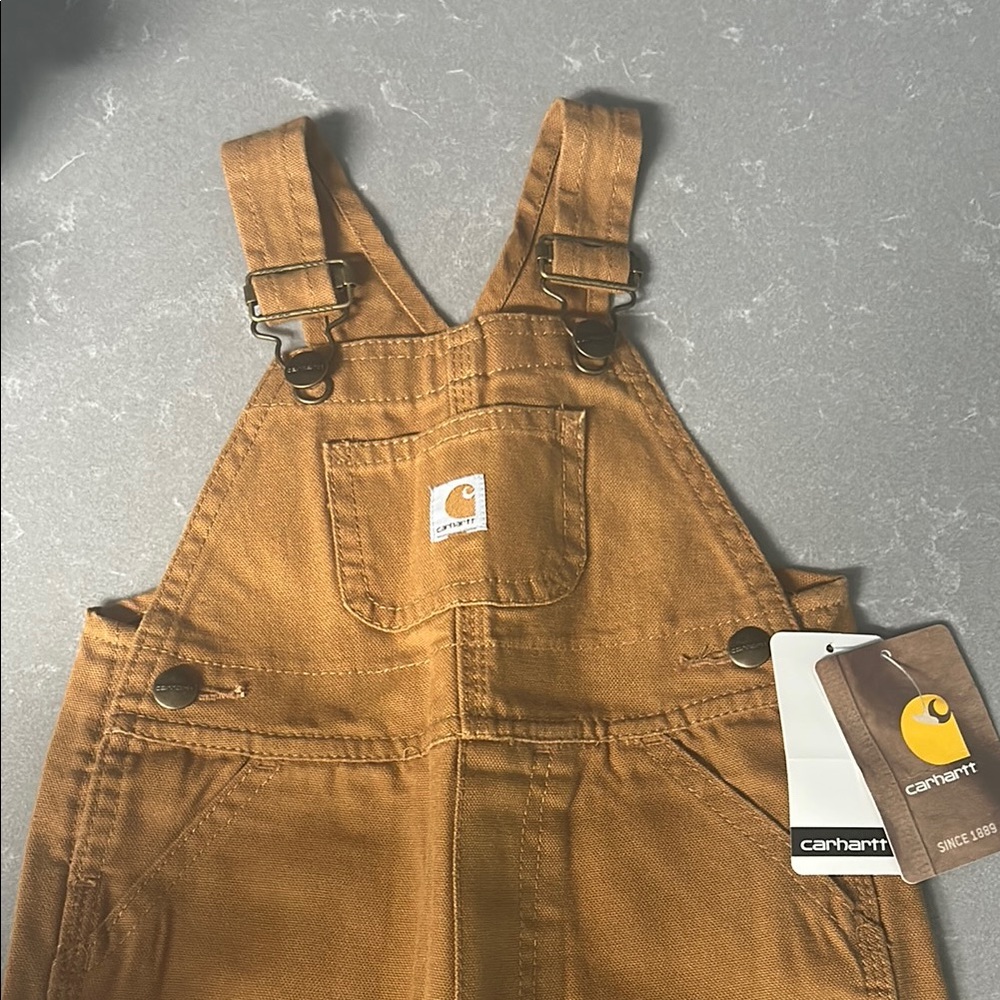Carhartt Tan Bib Overalls